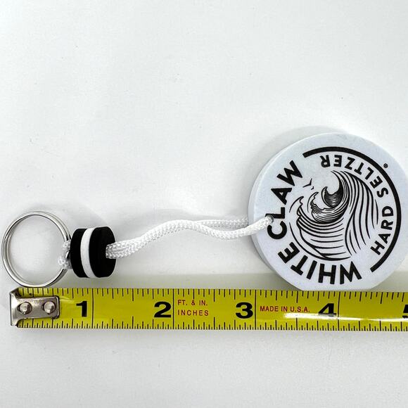LOT OF 25 WHITE CLAW KEYCHAINS FOB COLLECTIBLE WHITE CLAW FANS FOAM FLOATS NEW - Picture 6 of 8